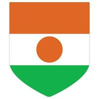 Niger flag shape. Flag of Niger design shape. vector