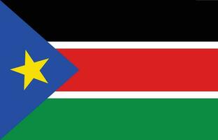 South Sudan flag. Flag of South Sudan design shape. vector