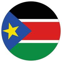 South Sudan flag. Flag of South Sudan design shape. vector