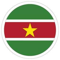 Suriname flag design shape. Flag of Suriname design shape. vector