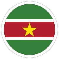 Suriname flag design shape. Flag of Suriname design shape. vector
