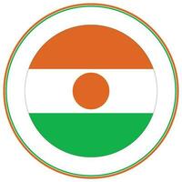 Niger flag shape. Flag of Niger design shape. vector