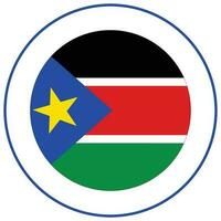 South Sudan flag. Flag of South Sudan design shape. vector