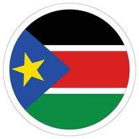 South Sudan flag. Flag of South Sudan design shape. vector