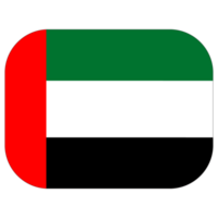 Arabisch emiraten vlag. Verenigde Arabisch emiraten vlag in vorm ontwerp. png