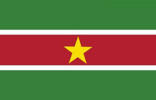Suriname flag design shape. Flag of Suriname design shape. vector