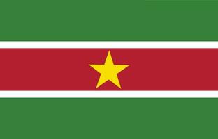 Suriname flag design shape. Flag of Suriname design shape. vector