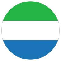 Sierra Leone flag design shape. Fag of Sierra Leone icon vector