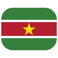 Suriname flag design shape. Flag of Suriname design shape. vector