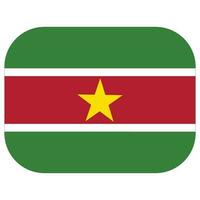 Suriname flag design shape. Flag of Suriname design shape. vector