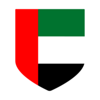 arabo Emirates bandiera. unito arabo Emirates bandiera nel forma design. png