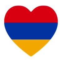 drapeau de Arménie dans forme conception. Arménie drapeau forme png
