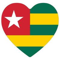 Togo flag. Togo flag shape vector