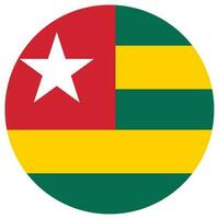 Togo flag. Togo flag shape vector