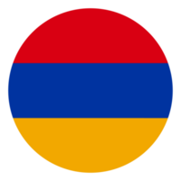 bandera de Armenia en forma diseño. Armenia bandera forma png