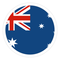 Flag of Australia in design shape. The Australian flag in design shape png