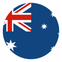 Flag of Australia in design shape. The Australian flag in design shape png