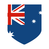 Flag of Australia in design shape. The Australian flag in design shape png
