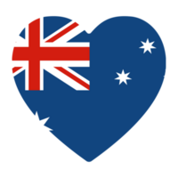 Flag of Australia in design shape. The Australian flag in design shape png