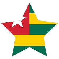 Togo flag. Togo flag shape vector