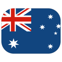 Flag of Australia in design shape. The Australian flag in design shape png