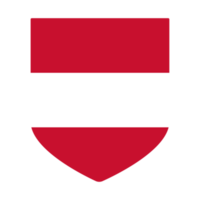 Austrian flag in shape design. Flag of Austria in shape design png