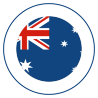 bandera de Australia en diseño forma. el australiano bandera en diseño forma png