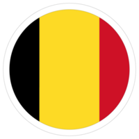 Flag of Belgium in design shape. Belgium flag png