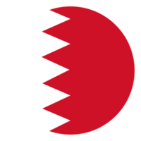 Flag of Bahrain in design shape. Bahrain Flag shape png