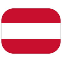 Austrian flag in shape design. Flag of Austria in shape design png