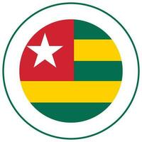 Togo flag. Togo flag shape vector