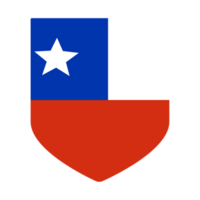 Flag of Chile in shape. Chile Flag in shape png