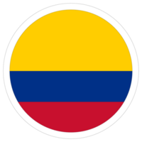 Flag of Colombia in design shape. Colombia flag. png