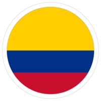 flagga av colombia i design form. colombia flagga. png