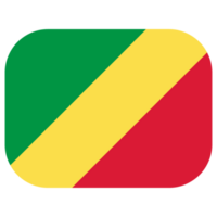 Congo flag in design shape. Flag of Congo in design shape. png