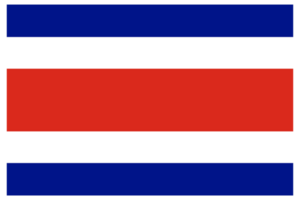 costa rica bandera en diseño forma. bandera de costa rica en diseño forma png