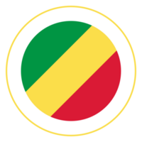 Congo flag in design shape. Flag of Congo in design shape. png