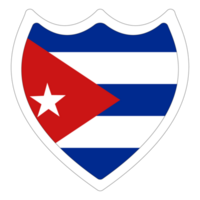 Cuba bandera en diseño forma. bandera de Cuba en diseño forma png