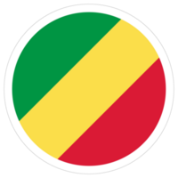 Congo flag in design shape. Flag of Congo in design shape. png