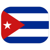 Cuba flag in design shape. Flag of Cuba in design shape png