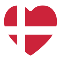 Flagge von Dänemark im Design Form. dänisch Flagge. png
