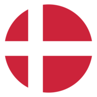 Flagge von Dänemark im Design Form. dänisch Flagge. png