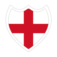 Flag of England. England flag in design shape png