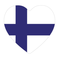 Finlandia bandera. bandera de Finlandia en diseño forma png