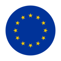 vlag van Europa in ontwerp vorm geven aan. Europese unie. EU vlag in ontwerp vorm png