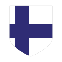 Finlandia bandiera. bandiera di Finlandia nel design forma png