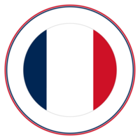 French flag. Flag of France in design shape. png