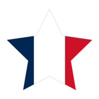 French flag. Flag of France in design shape. png