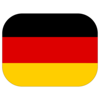 German flag. Flag of Germany in design shape. png