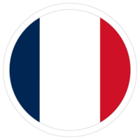 French flag. Flag of France in design shape. png